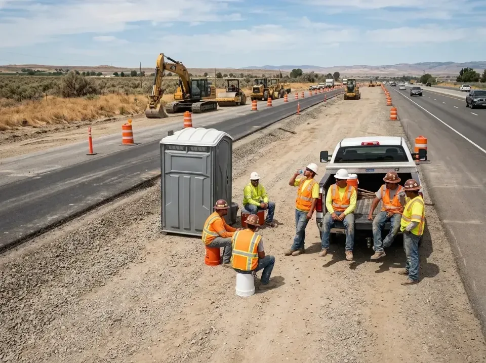 highway-road-construction-crew-007 — frequently asked questions, Porta Potty and Restroom Rentals in Wilder, VT